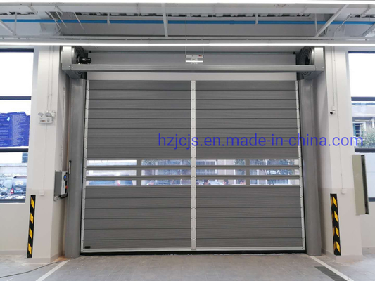 Τελειωμένο κράμα αλουμινίου Fast Roll Up Ενεργητικό Roller Shutter Σπειροειδής Ασφάλεια Πύλη γκαράζ