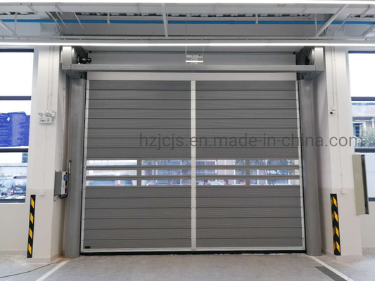 40 χιλιοστών πάχος γρήγορη κυλίνδρια ασφάλεια πόρτα γκαράζ για -35 έως 65 βαθμούς Κελσίου