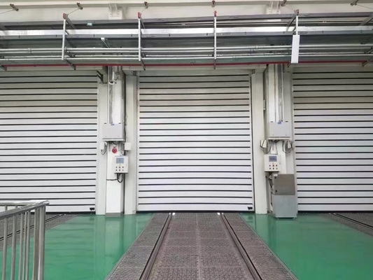 Βιομηχανικό κράμα αλουμινίου Rolling Rapid Roll up και Shutter Σπειροειδής Ασφάλεια πόρτα γκαράζ