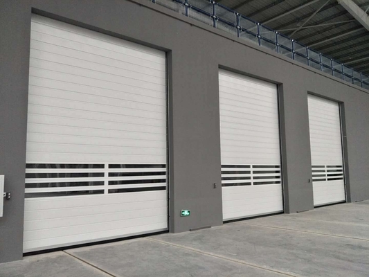 100W Προσαρμόσιμη Αλουμινίου Σύνθετο Γρήγορο Roller Shutter Ασφάλεια Πύλη Γκαράζ για το όφελος