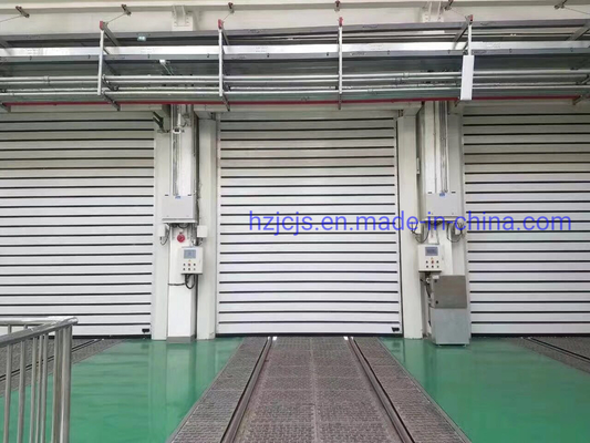 Τελειωμένο κράμα αλουμινίου Fast Roll Up Ενεργητικό Roller Shutter Σπειροειδής Ασφάλεια Πύλη γκαράζ