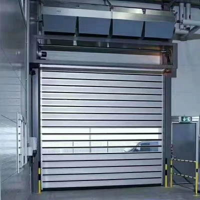 Μέγιστο μέγεθος W8000mm*H8000mm Αλουμινίου Σύνθετο Γρήγορη δράση πόρτα γκαράζ με σπειροειδή ασφάλεια